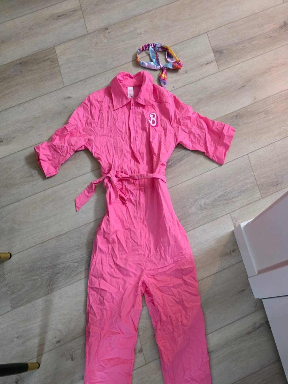 Barbie Movie "Pink Power" Jumpsuit Costume SIZE SMALL
